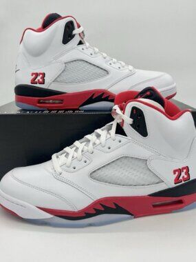 Nike Air Jordan 5 Retro OG Fire Red Black Tongue